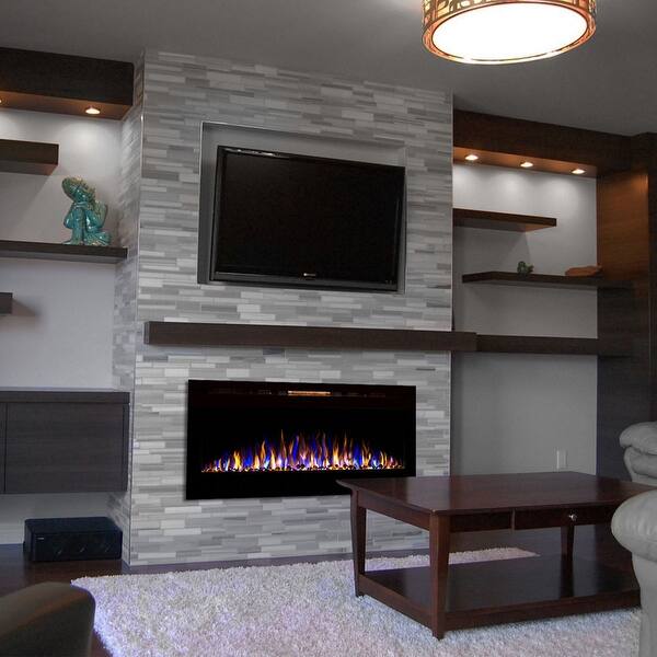 Shop Regal Flame Fusion 50 Pebble Built In Ventless Recessed Wall