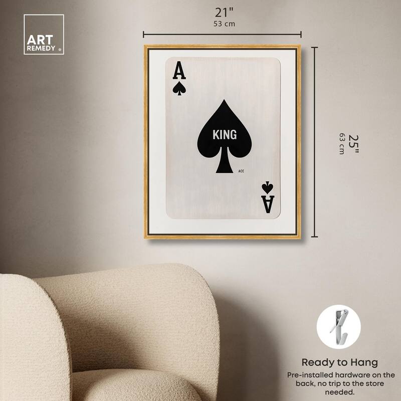 King of Spades Canvas by Art Remedy