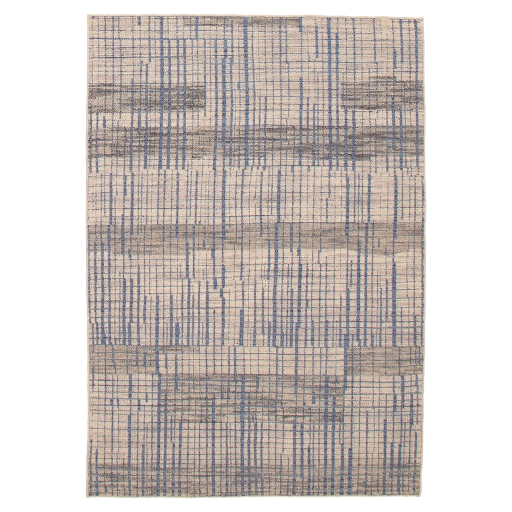 ECARPETGALLERY Hand-knotted Tangier Light Khaki Wool Rug - 5'2 x 7'8