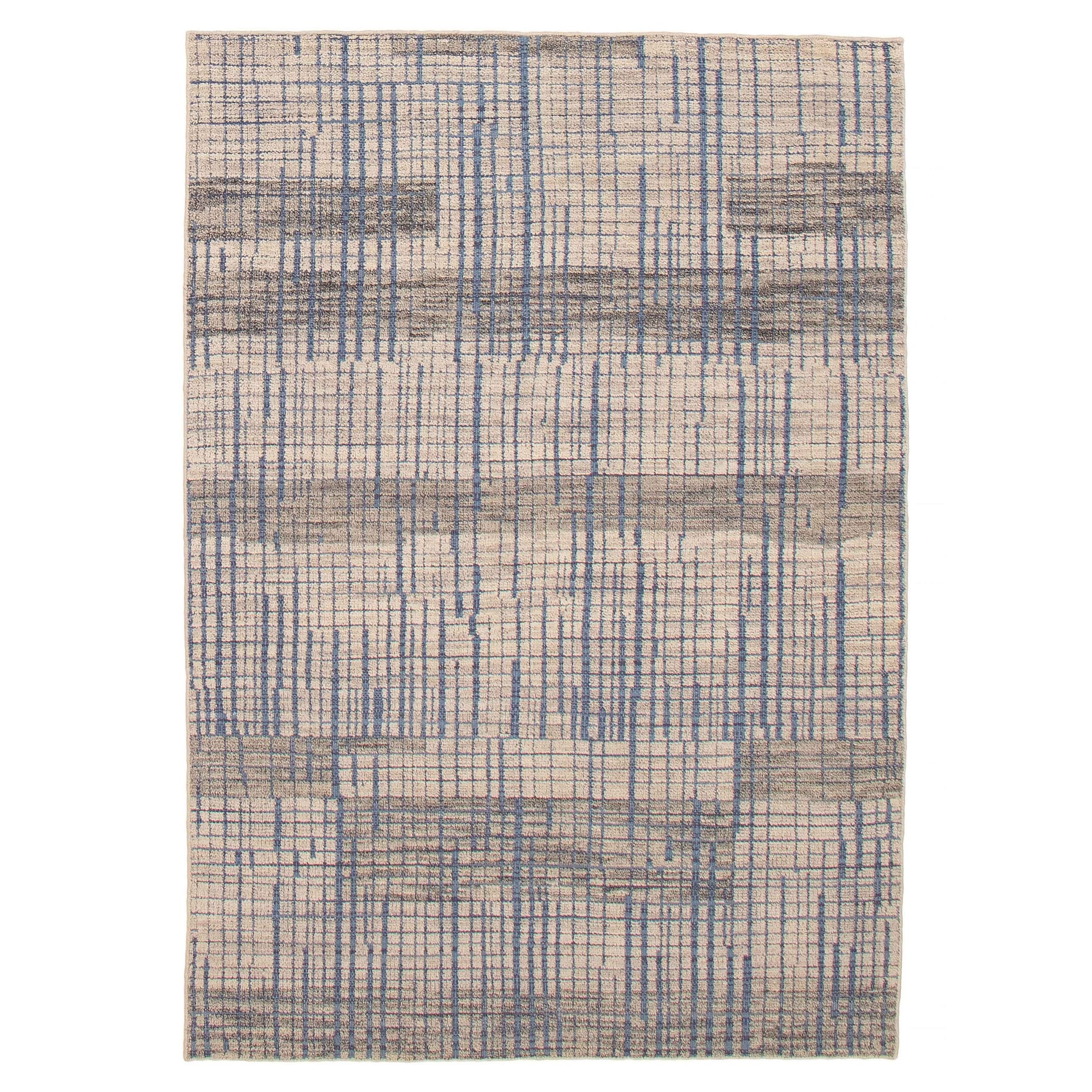 ECARPETGALLERY Hand-knotted Tangier Light Khaki Wool Rug - 5'2 x 7'8