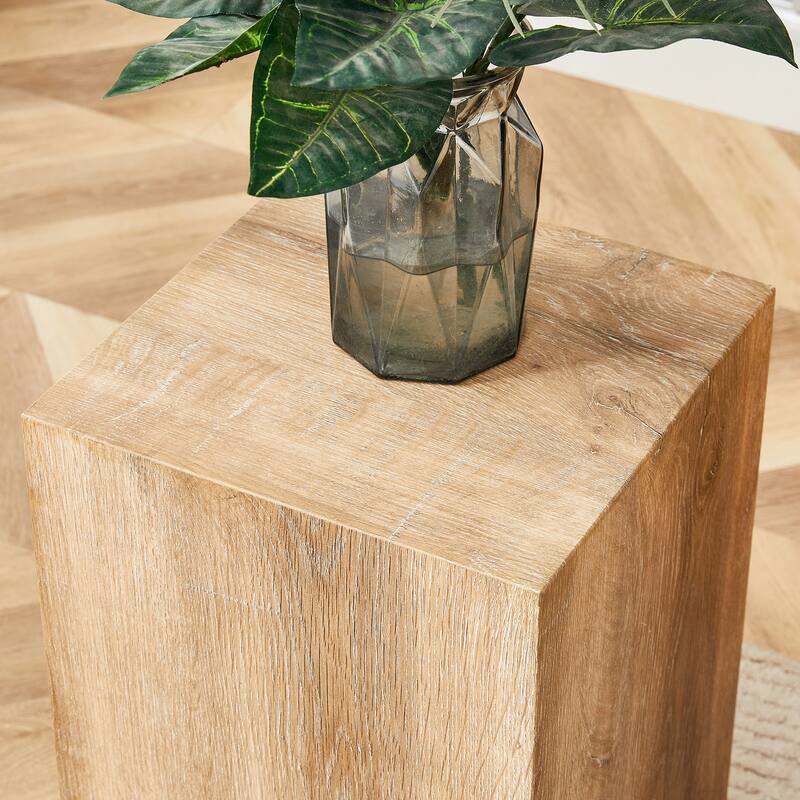 GDFStudio Elowen Light Wood Color Texture Coffee Table