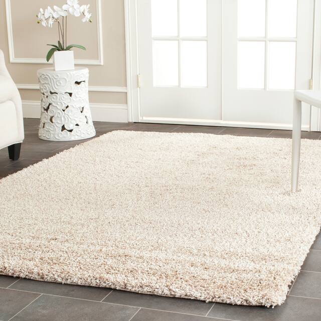 SAFAVIEH California Shag Izat 2-inch Thick Area Rug - 3' x 5' - Beige