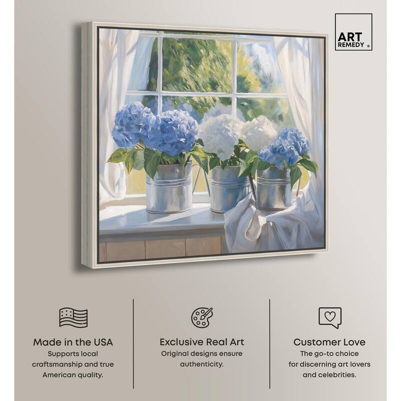 Window Bloom Canvas by Art Remedy