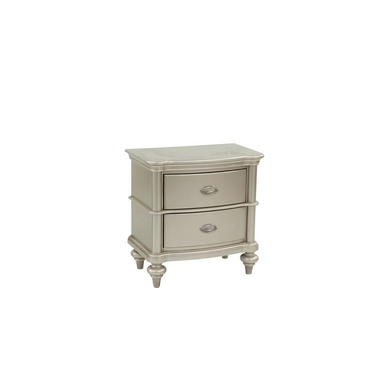 Wooden Champagne Nightstand, Living Room, Bedroom