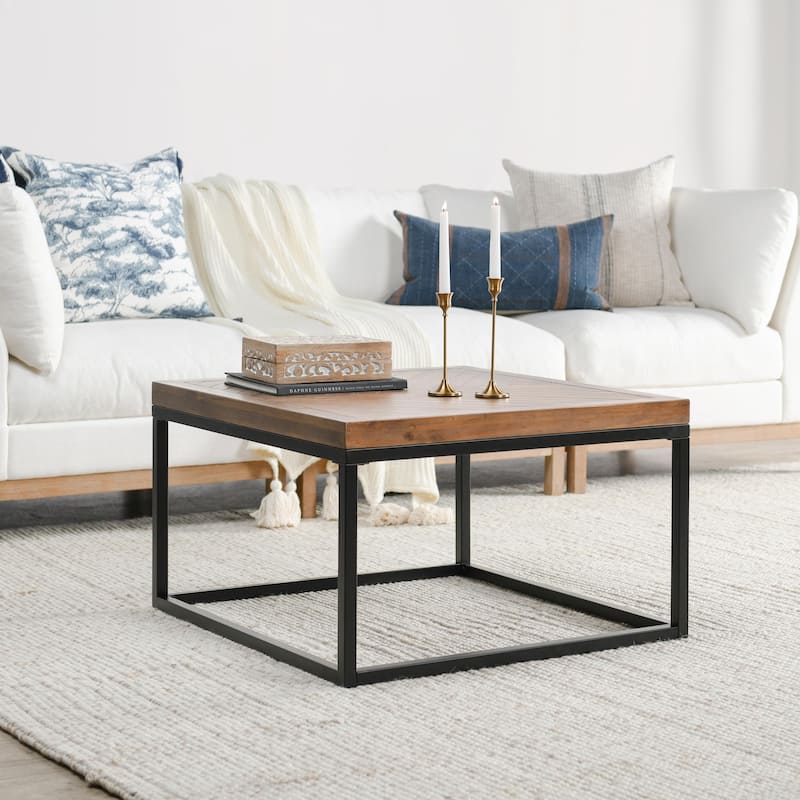 Chantel Square Coffee Table by Kosas Home - 18Hx30Wx30D - 18Hx30Wx30D - Wood