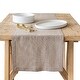 preview thumbnail 18 of 47, over&back Washed 100% Linen Table Runner - Machine Washable 18 x 108 - Taupe