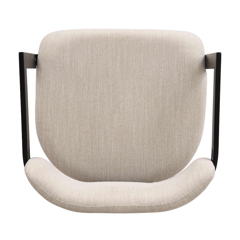 Upholstered Dining Chairs Set of 2, Fabric Armchairs