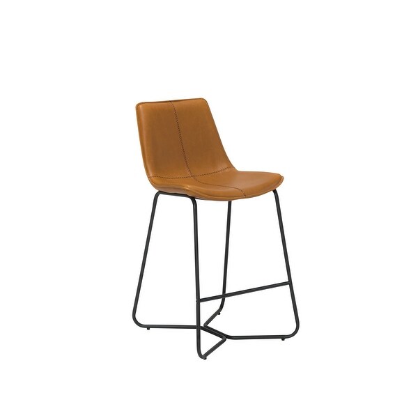 Slope leather bar & sales counter stools