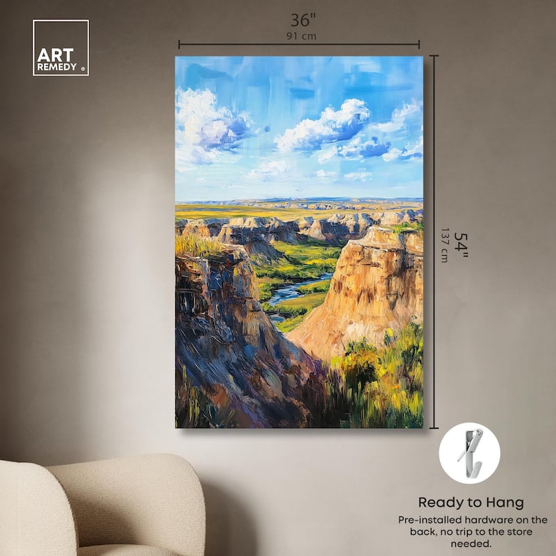 Rolling Hills and Sky II Canvas by Art Remedy, Gallery Wrapped