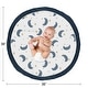 preview thumbnail 4 of 2, Moon and Star Collection Boy Girl Baby Tummy Time Playmat - Navy Blue Gold Watercolor Celestial Sky Gender Neutral Outer Space