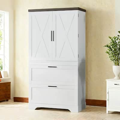 Modern Farmhouse Wooden Storage Cabinet