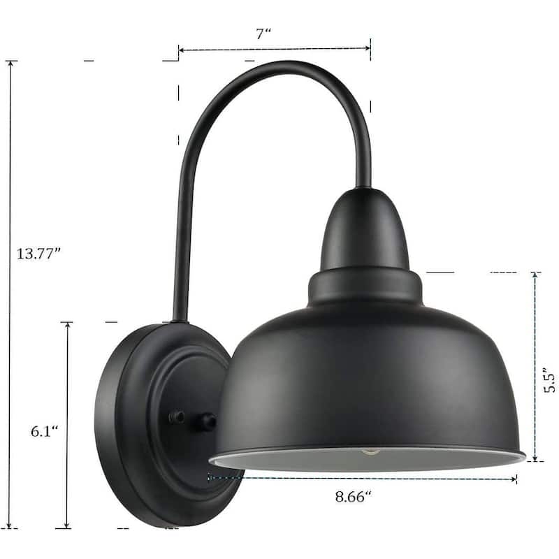 Montalbano Industrial Wall Sconces Gooseneck Wall Mount Light Set of 2