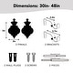 preview thumbnail 17 of 31, Deconovo Adjustable Single Curtain Rod for Windows & Doors