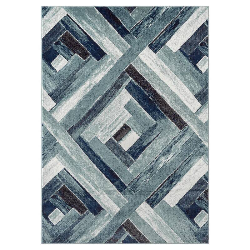 Luxe Weavers Modern Wood Geometric Area Rug, Stain Resistant Carpet