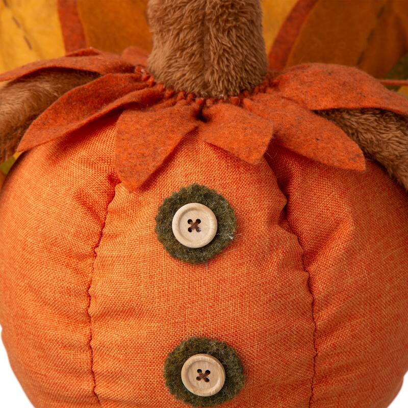 Glitzhome 37"H Thanksgiving LED Turkey Standing Decor with Telescoping Legs - Single