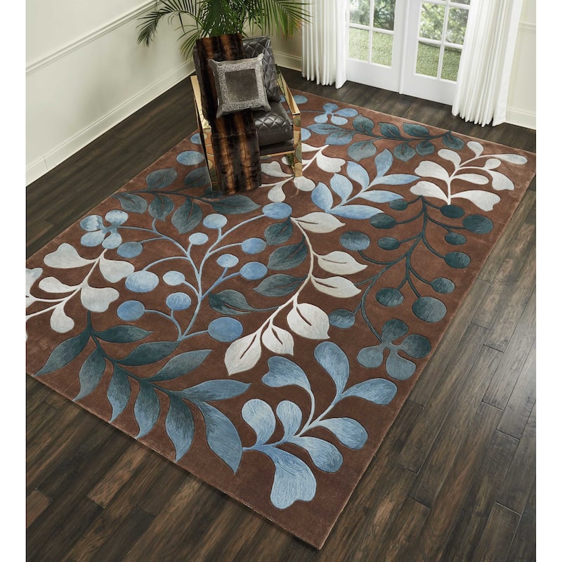 Nourison Contours Hand-tufted Botanical Area Rug