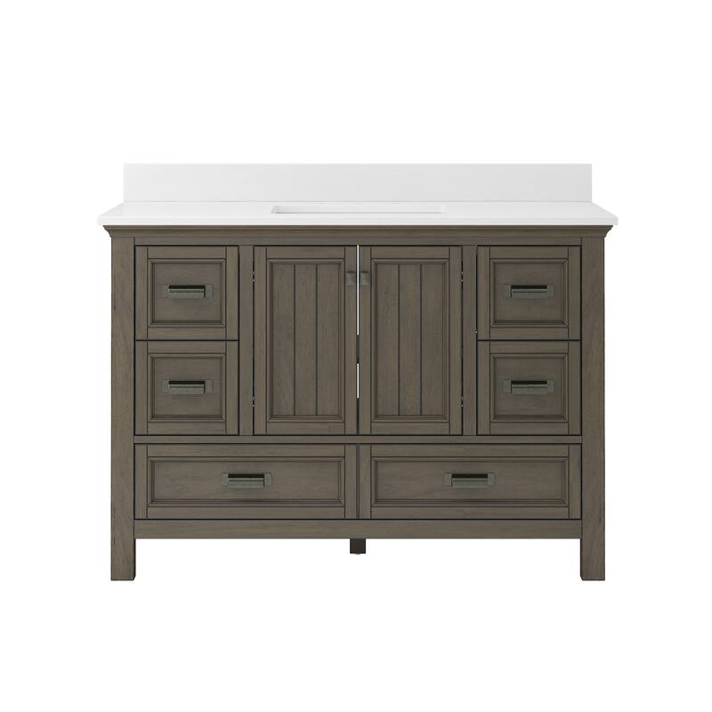 CRAFT + MAIN BAVT4922D-QSWZ Brantley 48" Free Standing Single Basin - Distressed Grey