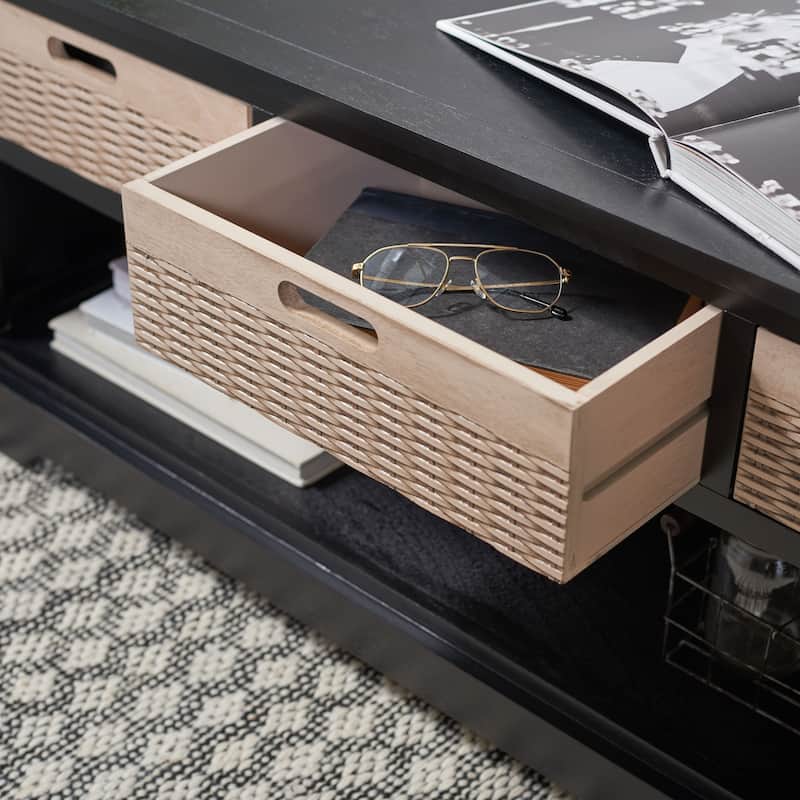 SAFAVIEH Landers 3-Drawer Bottom Shelf Storage Bench - 47.3" W x 15" L x 19" H