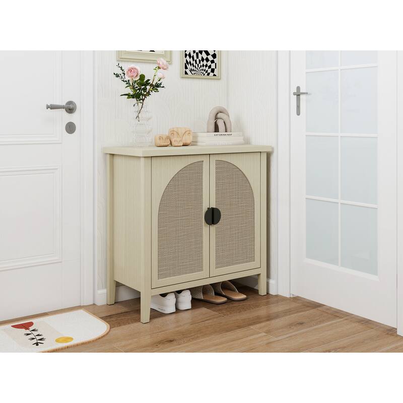 Rattan 2 Door Cabinet