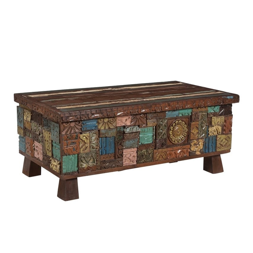 Elephant Reclaimed Wood Trunk Coffee Table - 47 x 25