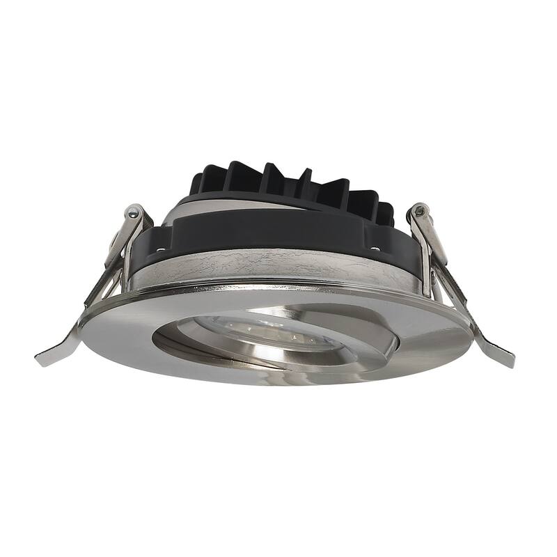 12W LED DW Downlight Gimbaled 4 in 3000K 120V Round Remote Driver