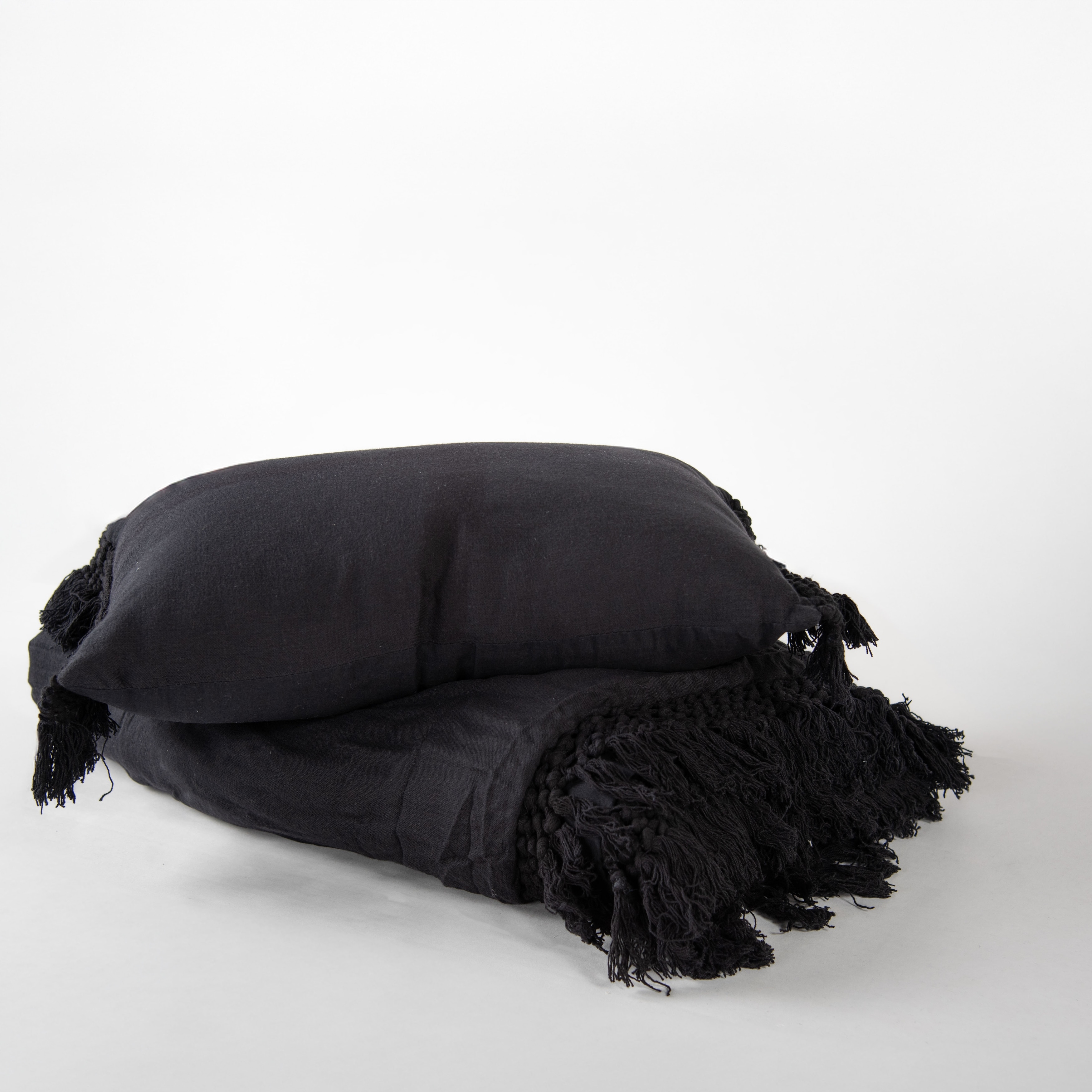 Rizzy Home Tatum Fringe Decorative Sham - 12