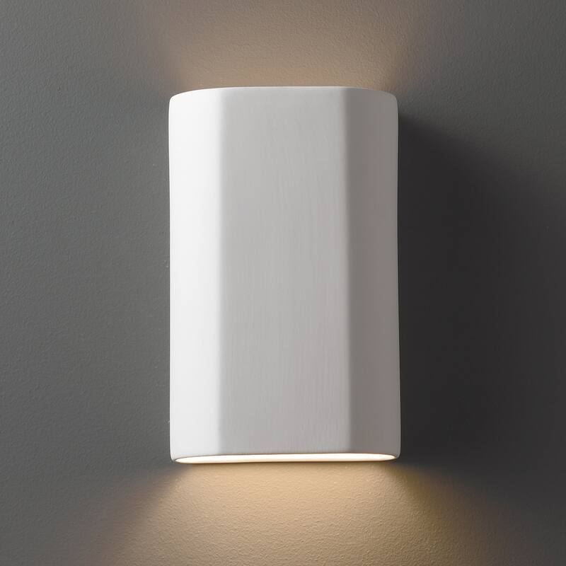 Justice Design Ambiance - ADA Cylinder - Open Top & Bottom Wall Sconce - E26