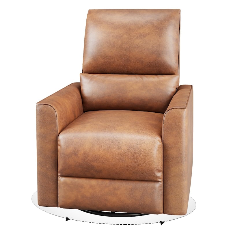 Recliner Chair Swivel Glider - Brown