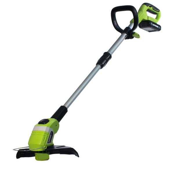 2.0Ah Battery & Fast Charger Included Earthwise LST02010 20-Volt 10-Inch Cordless String Trimmer 