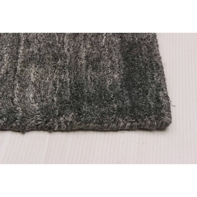 ECARPETGALLERY Hand-knotted Kashkuli Gabbeh Grey Wool Rug - 8'0 x 10'0