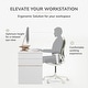 preview thumbnail 14 of 35, Jani Wood Monitor Stand Riser Desk - Ergonomic Design Stand, Desktop Organizer Table for Home, Office Workspace, Gaming Desk
