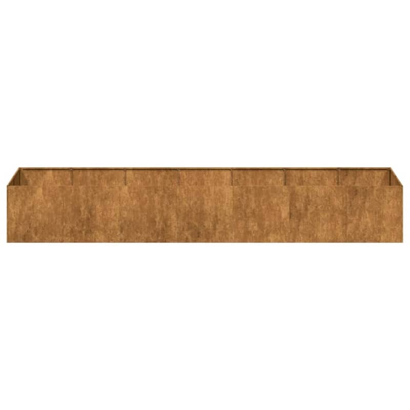 vidaXL Planter Raised Garden Bed Plant Flower Stand Rusty Weathering Steel