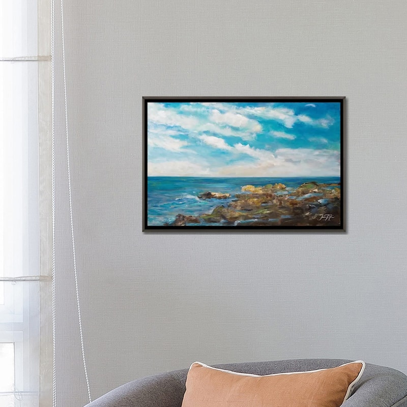 "Into the Horizon I" by Julie Derice Framed