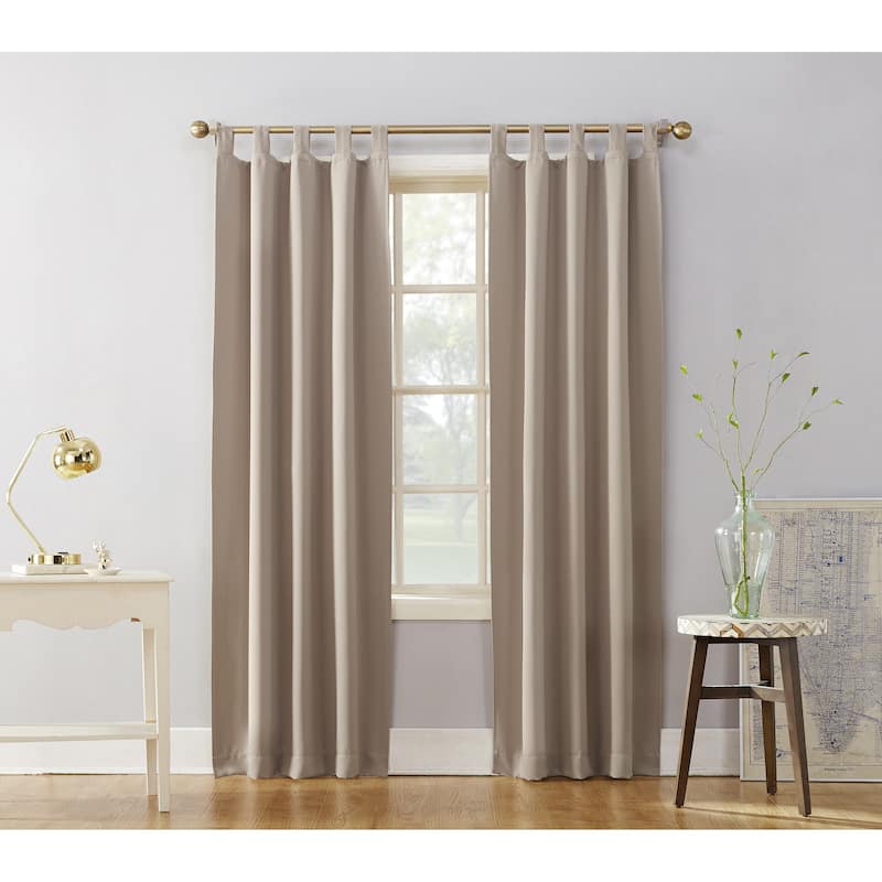 Sun Zero Hayden Energy Saving Blackout Tab Top 1-Piece Curtain Panel, Single Panel