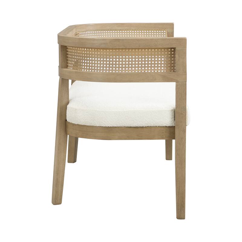 Christopher Knight Home - Modern Rattan Upholstered Loveseat with Hand-Woven Backrest