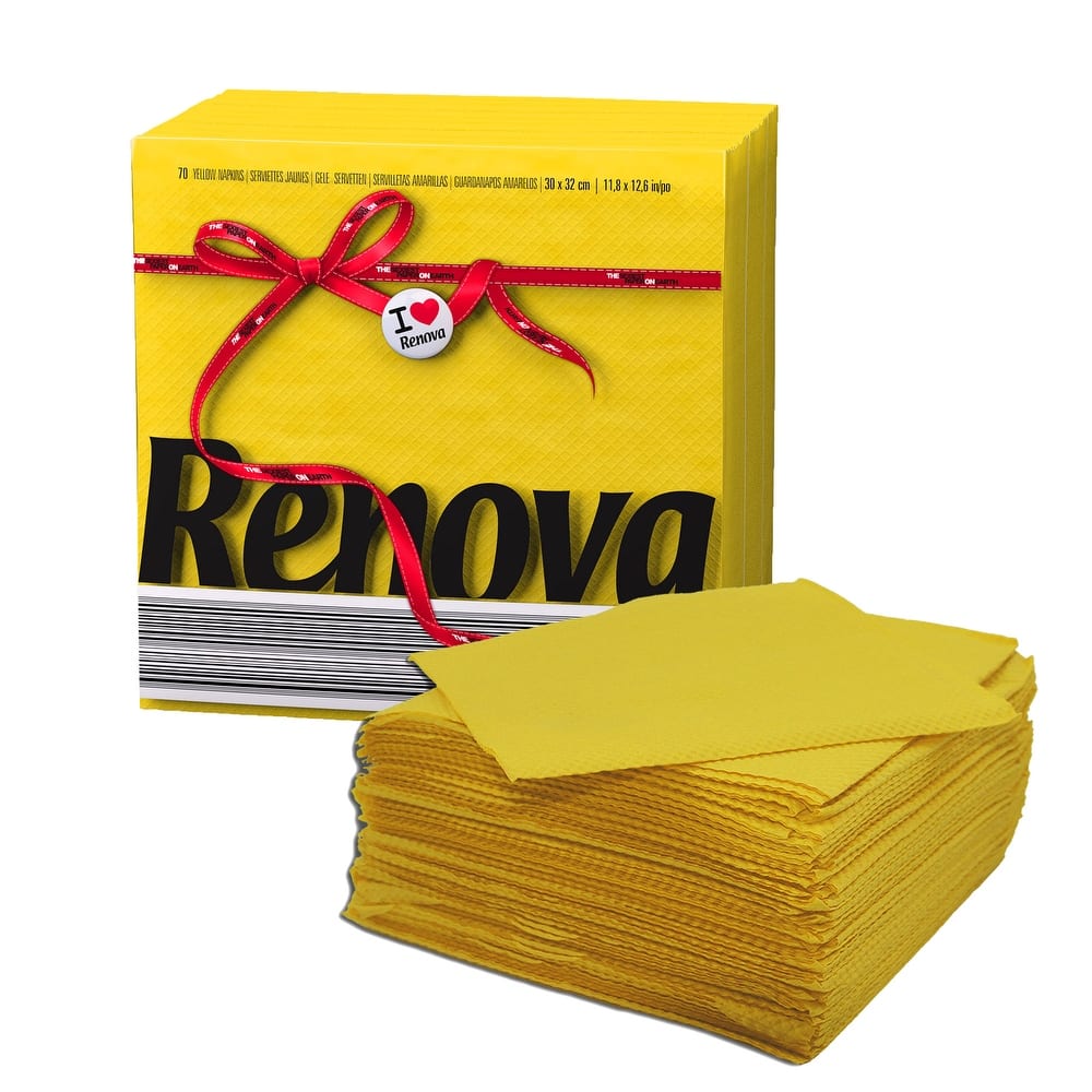 Renova Colored Dinner Disposable Paper Napkins Folded 1-Ply