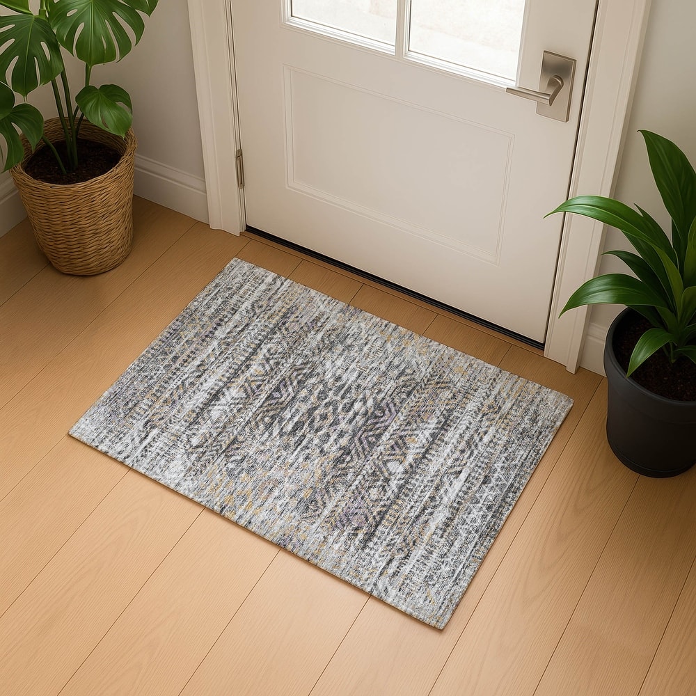 Premium Washable Super Soft Modern Global Mayfield Rug
