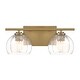 preview thumbnail 1 of 5, Minka Lavery 2722 Glint 2 Light 16" Wide Bathroom Vanity Light with