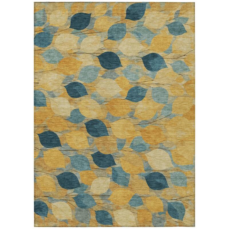 Machine Washable Indoor/ Outdoor Floral Mila Chantille Rug