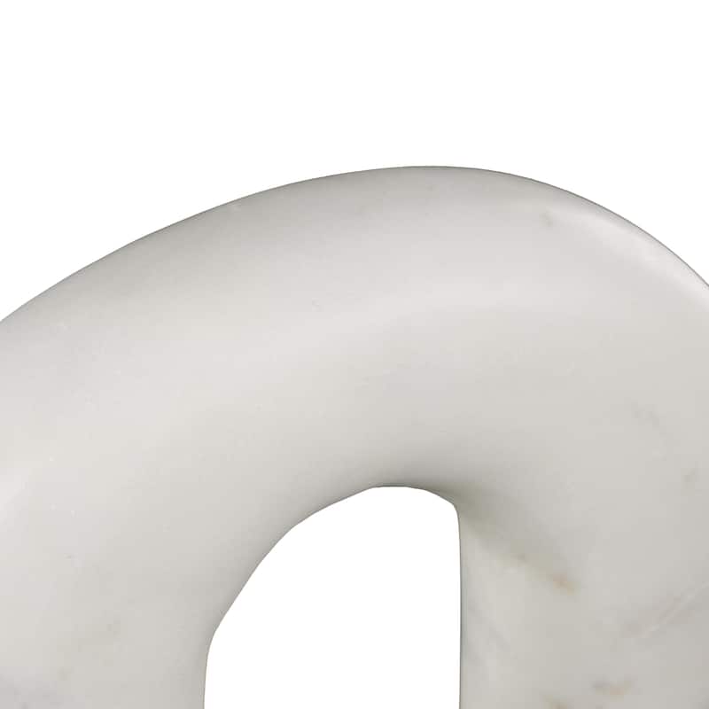Marble Abstract Arched Sculpture with Varying Sizes - Set of 3 White or Black - Roche River Decor