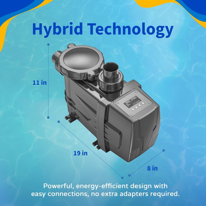 Blue Wave FlowXtreme Pro VS 115V Variable Speed Above Ground 1HP Pool Pump
