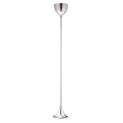 67 Inch Steel Floor Lamp with Silver Bell Shade Modern Design - 9.80” x 9.80” x 66.90”