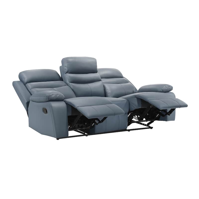 Peperomia Leather 2-Piece Manual Double Reclining Living Room Sofa Set