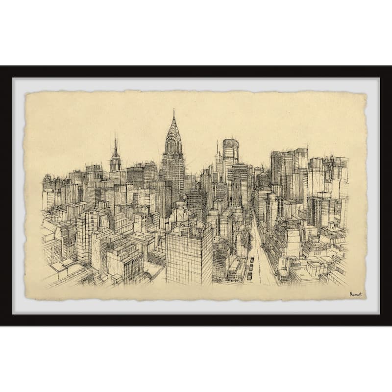 NYC Birds Eye View Framed Print