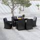 Option Black 55.1" x 27.6" x 29.1" 7-Piece