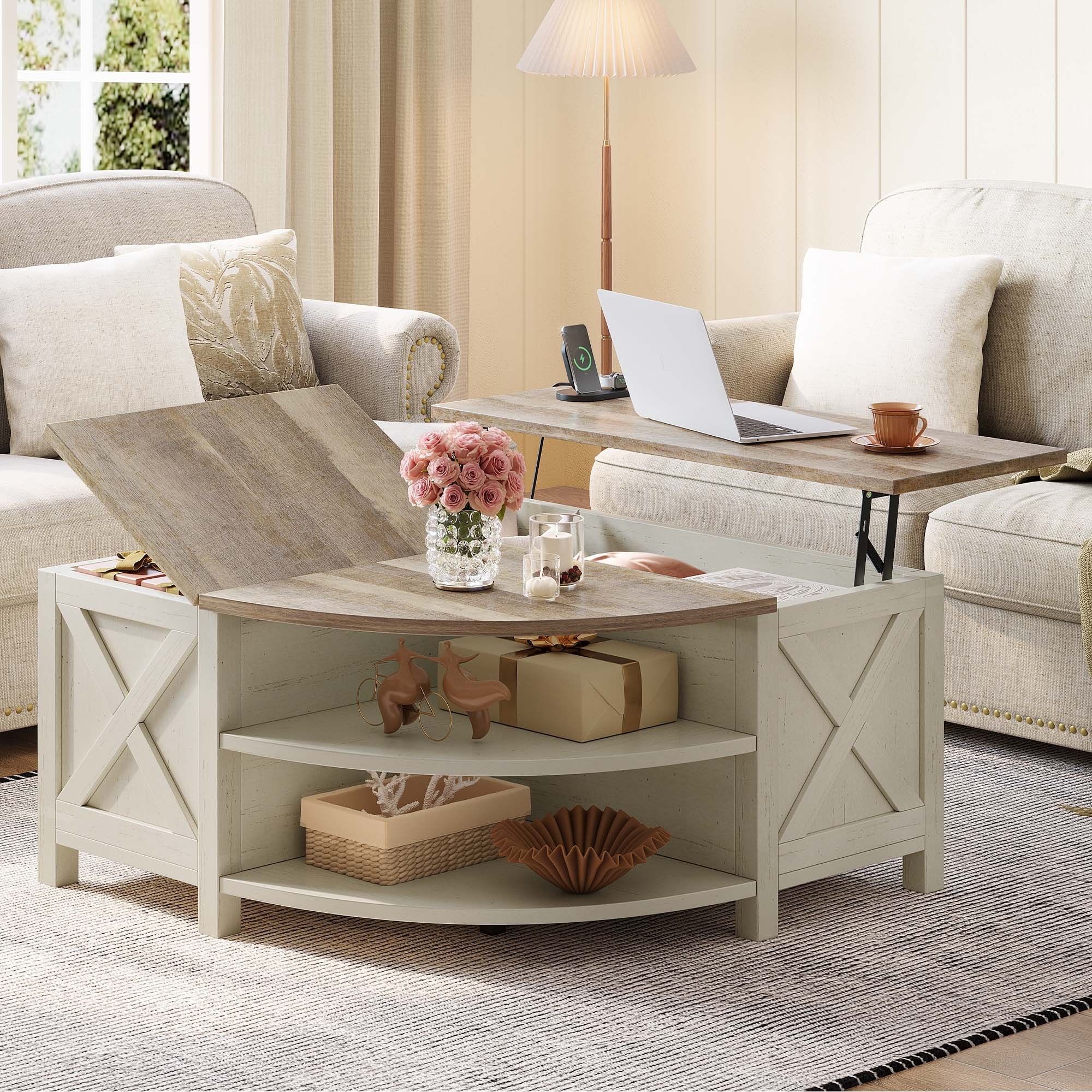 See deals & similar results for Moasis Lift-Top Coffee Table with