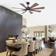 preview thumbnail 12 of 17, 60" Oil-Rubbed Bronze Large Windmill Ceiling Fan with 8 Reversible Blades, DC Motor and Remote Control - 60 Inches