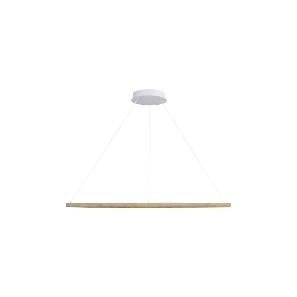 Veritas 35" LED Ring Chandelier in Walnut - Brown