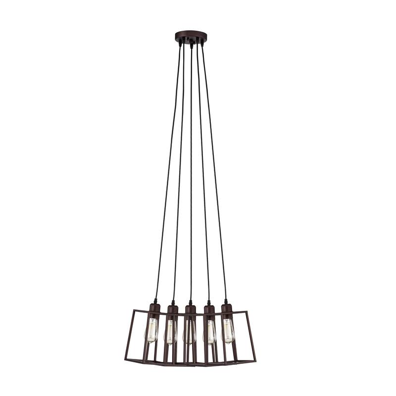 5-light Oil Rubbed Bronze Hanging Pendant