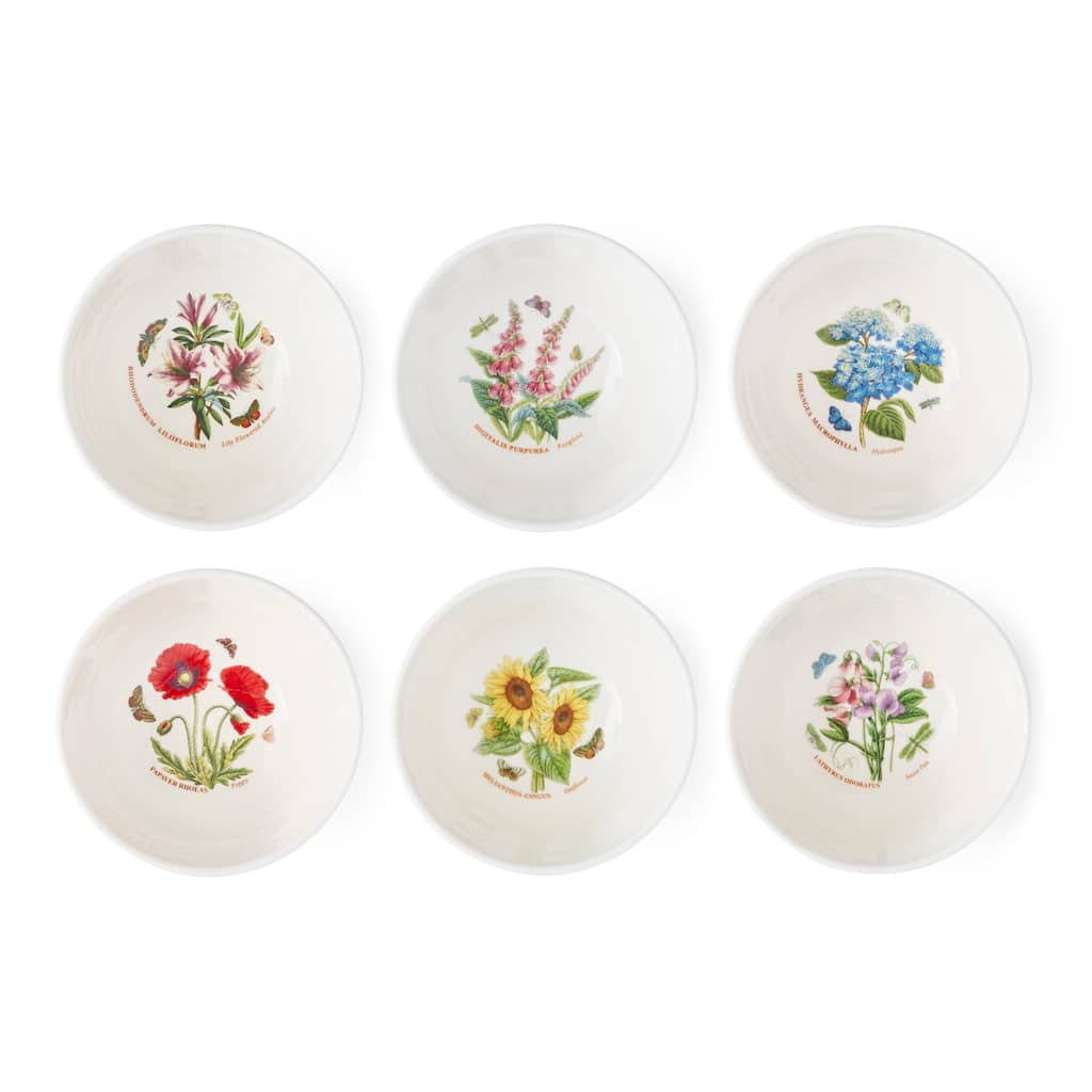Portmeirion Botanic Garden Set of 6 Meadow Stacking Bowls - 5.5 in
